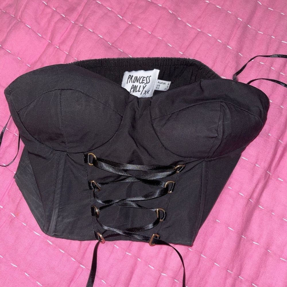 Black Princess Polly Corset Top